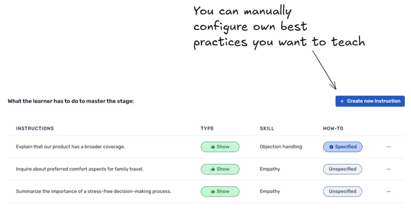 Retorio's feedback dashboard after AI coaching session