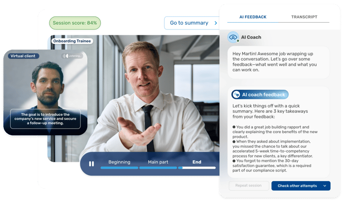 Level-Up Onboarding Training | AI Coaching for Onboarding | Retorio