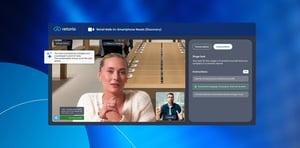 Virtual retail customer avatar for smartphone discovery and needs analysis training.
