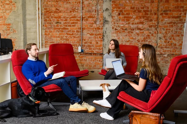 Retorio group working in office