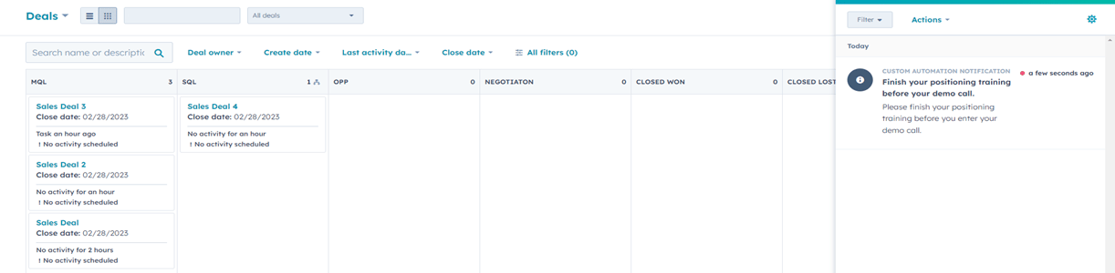 Step 3 of Retorios training platform to Go-Live
